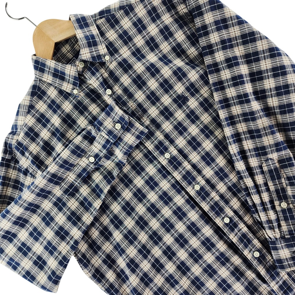 Polo Ralph Lauren Shirt Mens S Blue Plaid Button Down Cotton Long Sleeve Canada